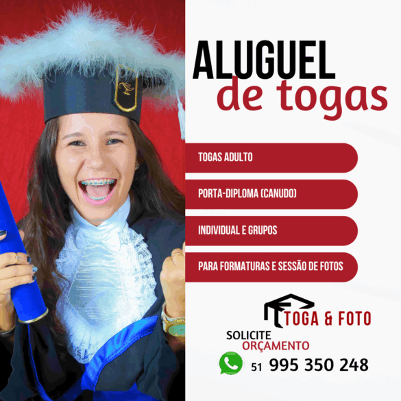 aluguel de toga